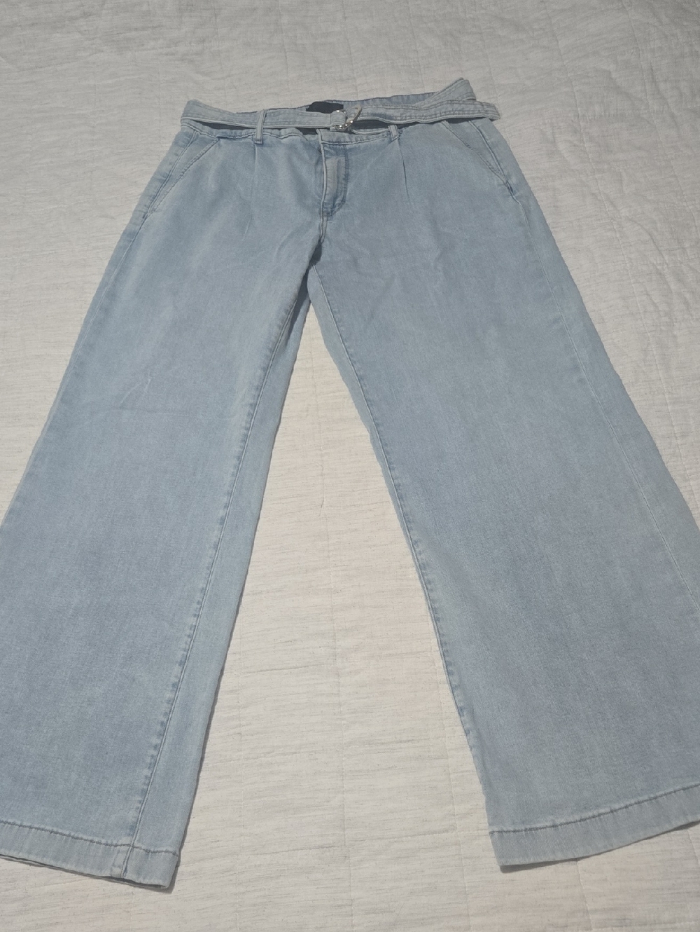 White House Black Market Pale Blue Wide-Leg Jeans